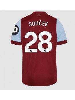 West Ham United Tomas Soucek #28 Heimtrikot 2023-24 Kurzarm